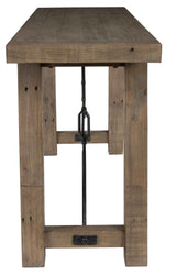 Tuscany Distressed Brown Console Table by Classic Home at Eve Furniture