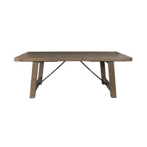 Tuscany Distressed Brown 84-106 rectangle Extendable Dining Table by Classic Home at Eve Furniture