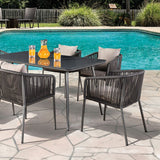 Tushari Dark Gray/Light Gray 8-Piece Outdoor Dining Set by Furniture of America at Eve Furniture