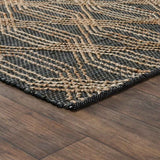 Tustin Blue Charcoal/Natural Rug by Classic Home at Eve Furniture