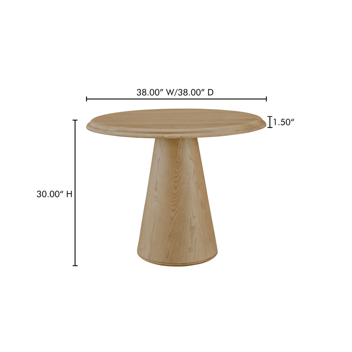 Tutto Natural Cafe Table by Moe's Home at Eve Furniture