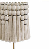Tutu Cream Cotton Tasseled Floor Lamp by TOV Furniture at Eve Furniture