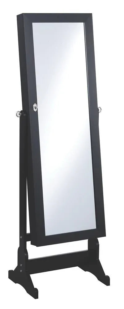 Tutuola Black Jewelry Cheval Mirror by Coaster at Eve Furniture