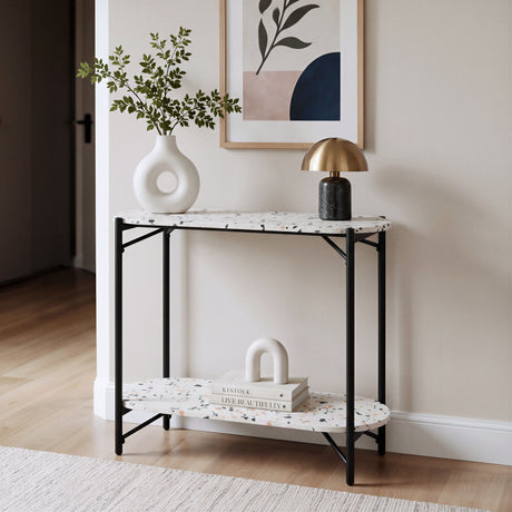 Tuxedo Console Table Multicolor by Zuomod at Eve Furniture