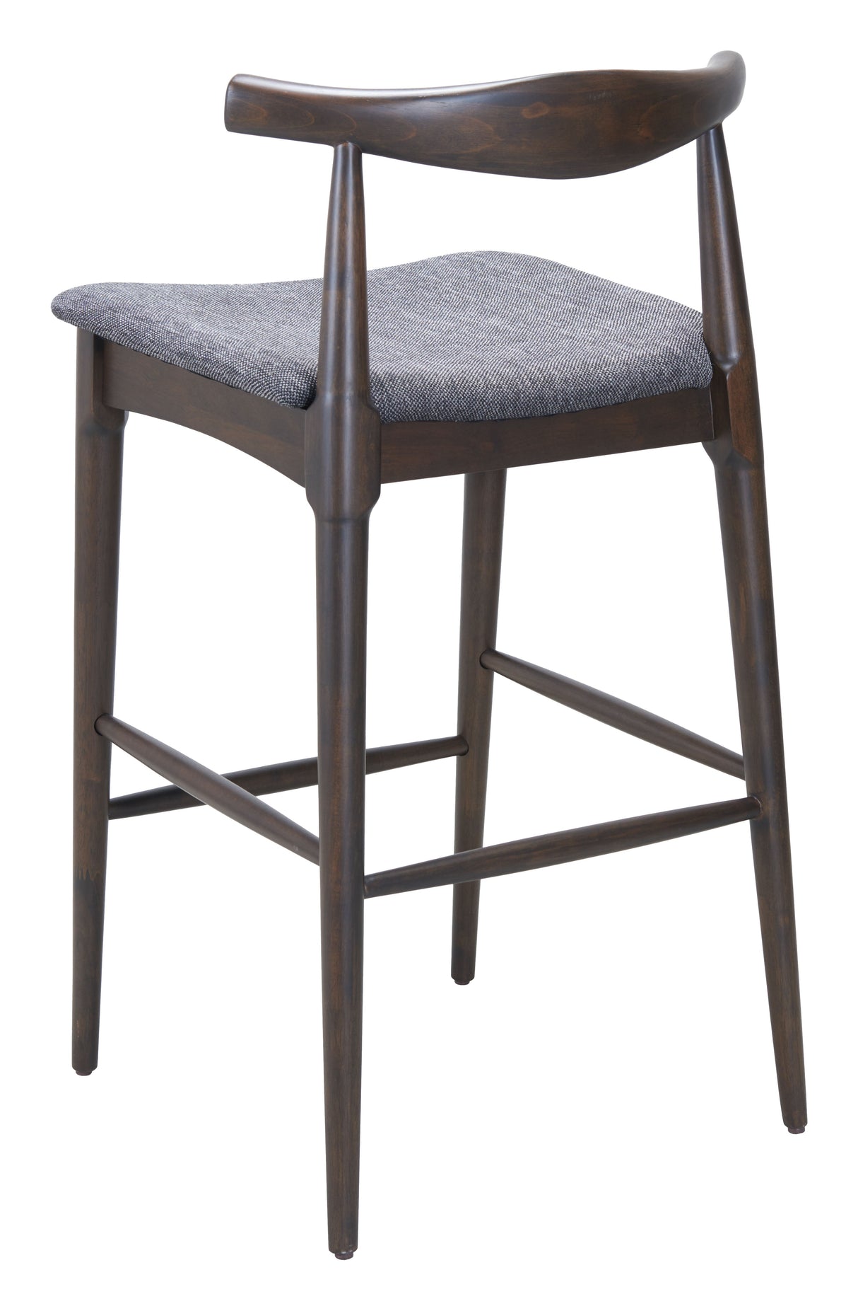 Tuzka Gray & Espresso Barstool (Set of 2) by Zuomod at Eve Furniture