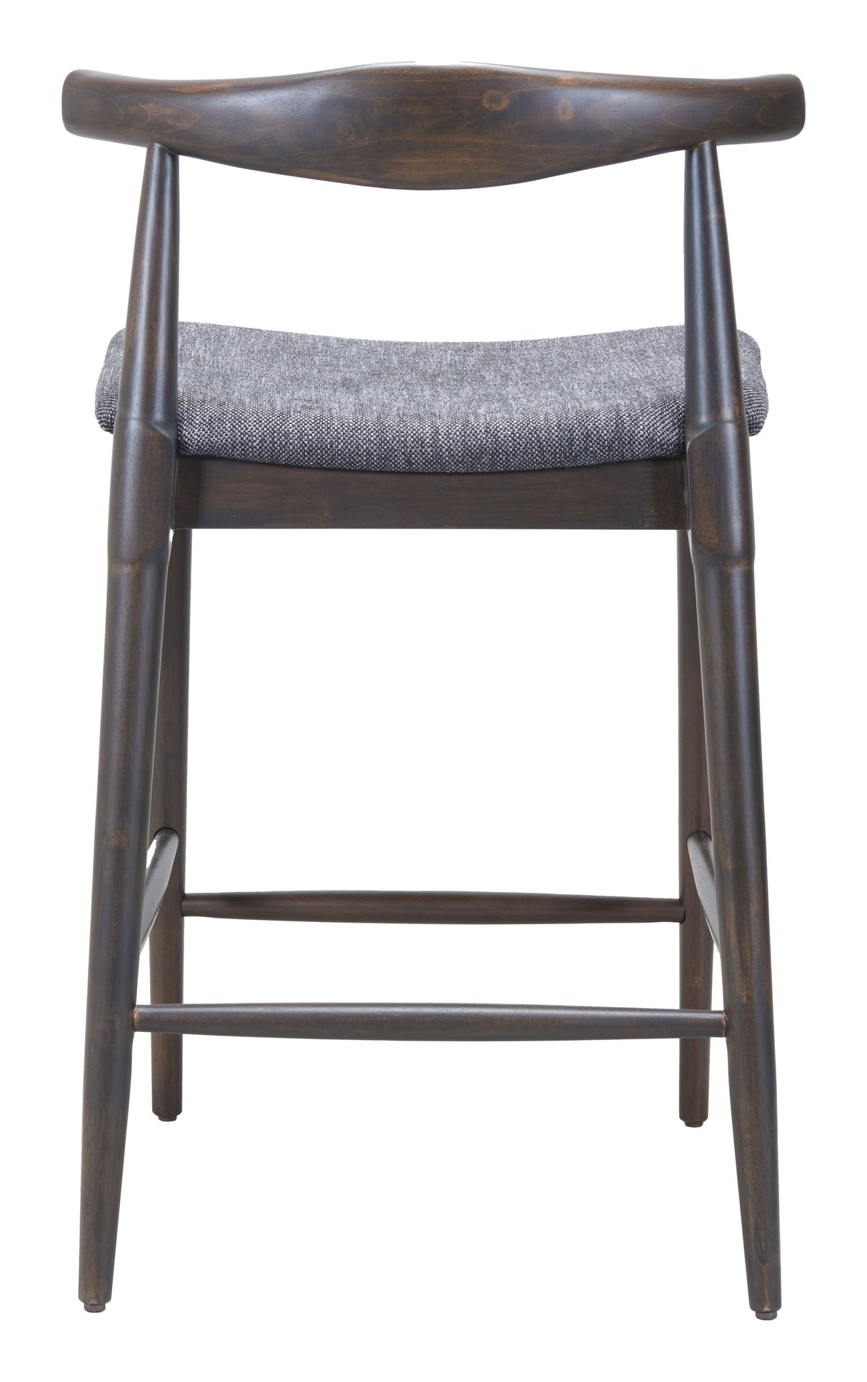 Tuzka Gray & Espresso Counter Stool (Set of 2) by Zuomod at Eve Furniture