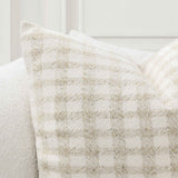 TW Sari Beige Natural/Ivory 26x26 Throw Pillow (Set of 2) by Classic Home at Eve Furniture
