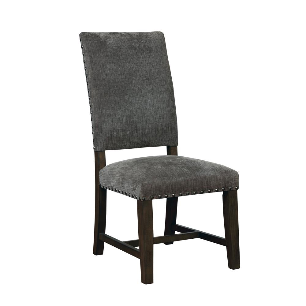 Twain Upholstered Side Chairs Warm Gray (Set of 2)