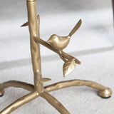 Tweety Bird White/Gold Accent Table by Crestview at Eve Furniture