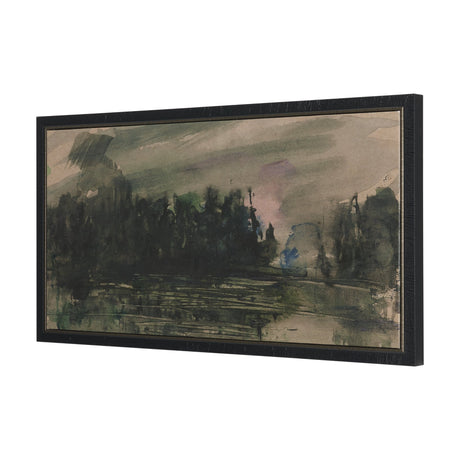 Twilight by Mercana Studio Hand-Embellished Textured Framed Canvas Artwork by Mercana at Eve Furniture