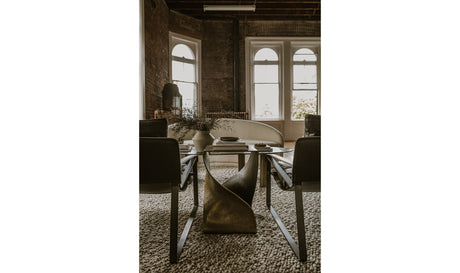 Twist Accent Table Brass by Moe's Home at Eve Furniture