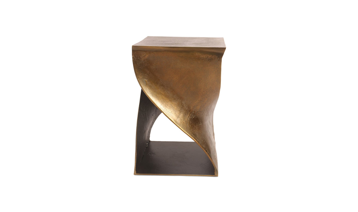 Twist Accent Table Brass by Moe's Home at Eve Furniture