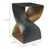 Twist Black Accent Table by Moe's Home at Eve Furniture