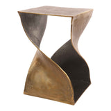 Twist Brass Accent Table