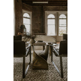 Twist Brass Accent Table by Moe's Home at Eve Furniture