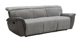 Twist Grey 3-Piece Reclining Living Room Set by New Era Innovations at Eve Furniture