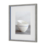 Two Artisan Bowls by Mark Chandon a Framed Art Print Matted under Glass by Mercana at Eve Furniture
