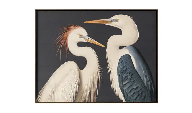 Two Cranes Framed Painting by Moe's Home at Eve Furniture
