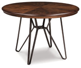 Centiar Brown/Black 5-Piece Round Dining Set