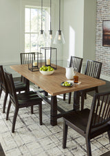 Charterton Two-tone Brown Dining Table and 6 Chairs