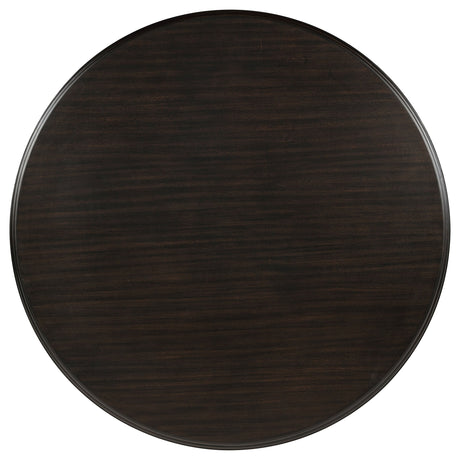 Twyla Dark Cocoa 5-piece Round Wood Dining Room Table Set by Coaster at Eve Furniture