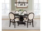 Twyla Dark Cocoa 5-piece Round Wood Dining Room Table Set by Coaster at Eve Furniture