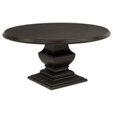 Twyla Dark Cocoa 60-inch Round Wood Dining Room Table by Coaster at Eve Furniture