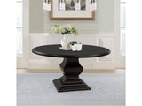 Twyla Dark Cocoa 60-inch Round Wood Dining Room Table by Coaster at Eve Furniture