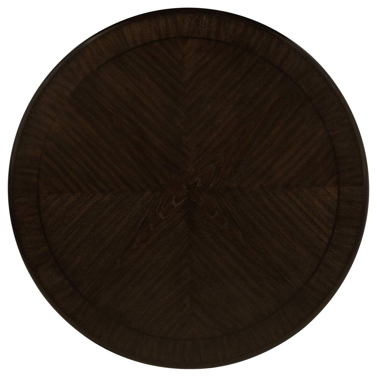 Twyla Dark Cocoa 7-Piece Round Wood Dining Room Set by Coaster at Eve Furniture