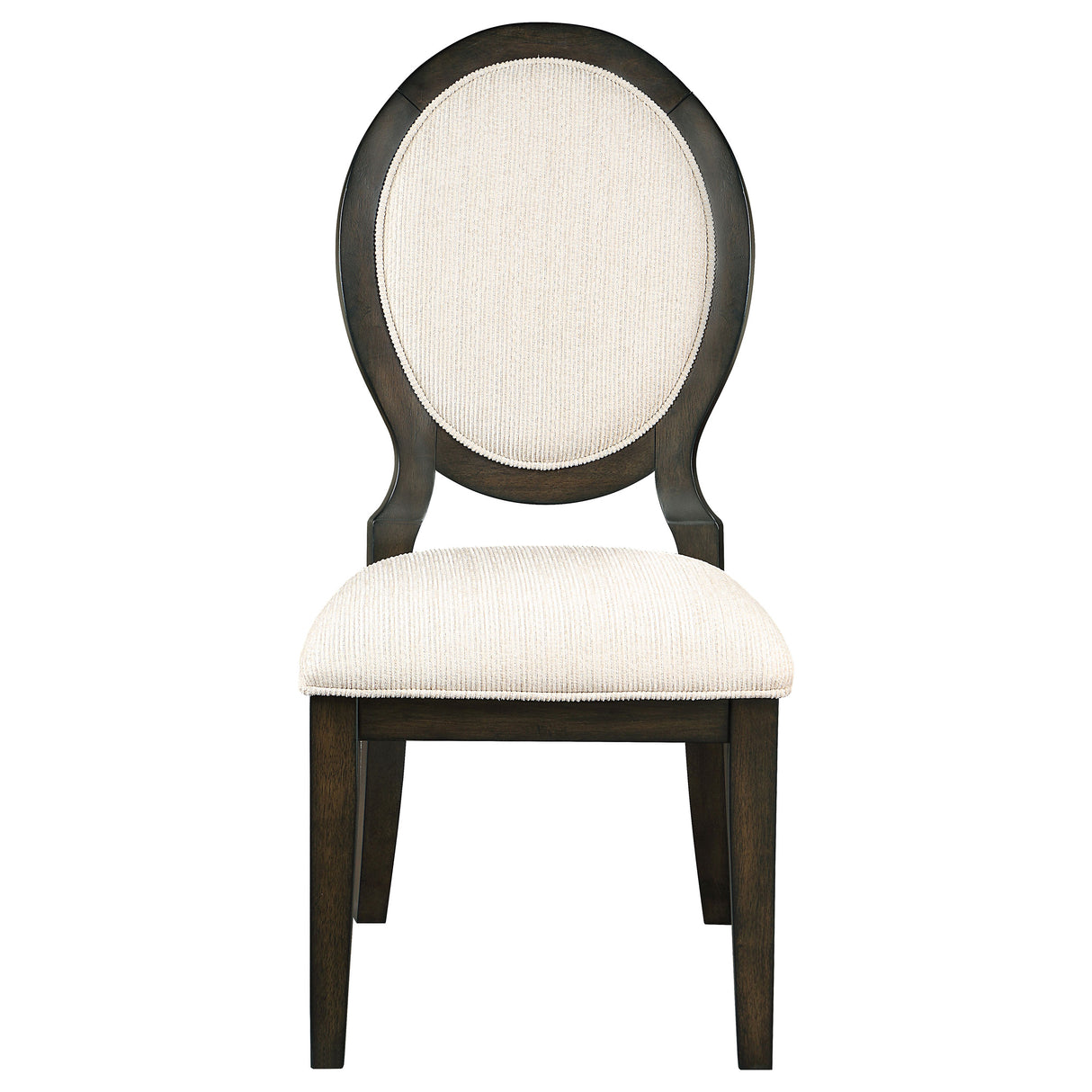 Twyla Dark Cocoa 7-Piece Round Wood Dining Room Set by Coaster at Eve Furniture