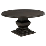 Twyla Dark Cocoa 7-piece Round Wood Dining Room Table Set by Coaster at Eve Furniture