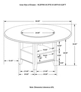 Twyla Dark Cocoa Dining Room Set by Coaster at Eve Furniture