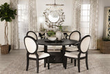 Twyla Oval Dark Cocoa Back Dining Side Chair Dark Cocoa (Set of 2) by Coaster at Eve Furniture