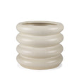 Twyla Short Cream Glazed Floor Vase by Mercana at Eve Furniture
