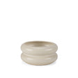Twyla Short Cream Glazed Ring Pot by Mercana at Eve Furniture