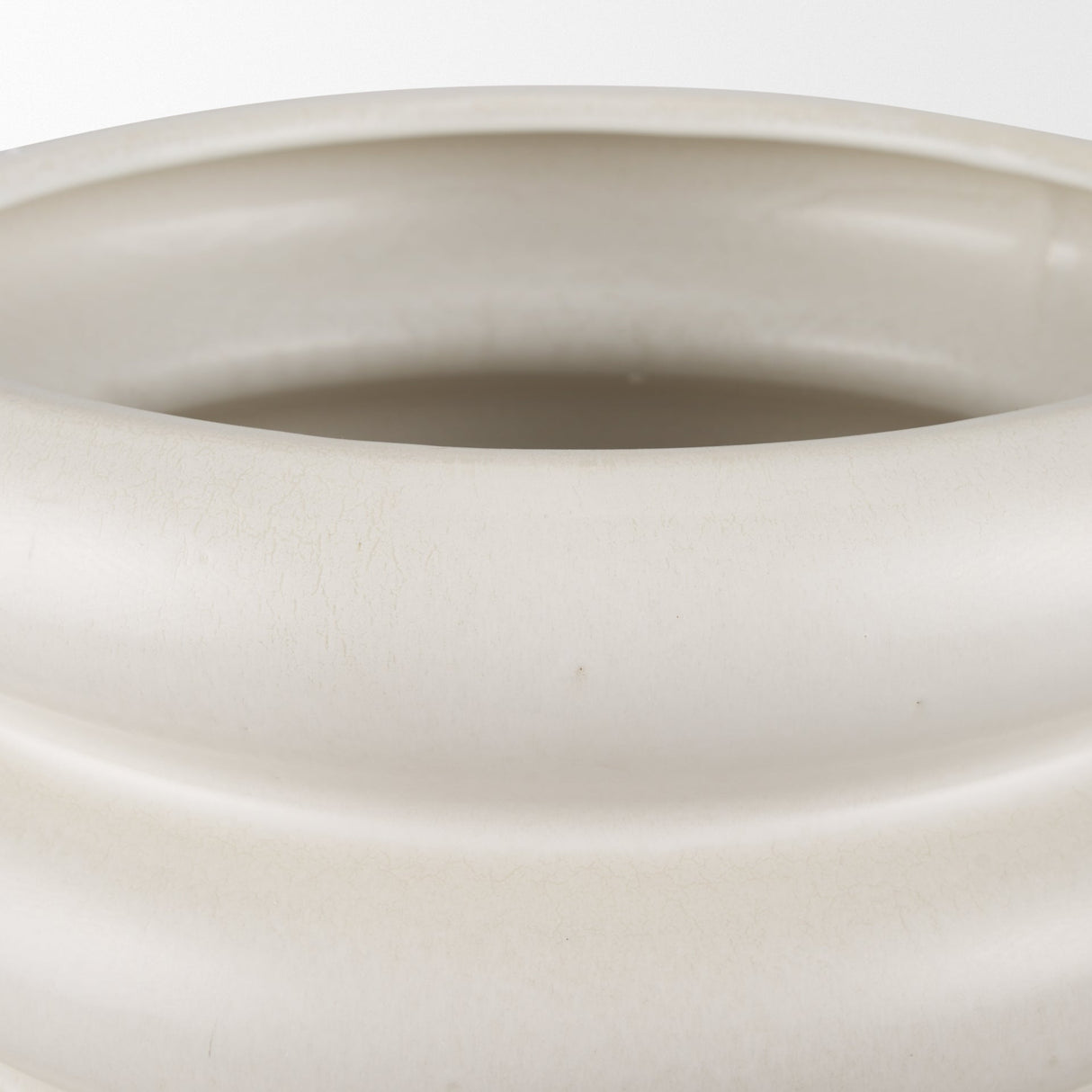 Twyla Tall Cream Glazed Floor Ceramic Vase by Mercana at Eve Furniture