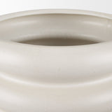 Twyla Tall Cream Glazed Floor Ceramic Vase by Mercana at Eve Furniture