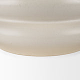 Twyla Tall Cream Glazed Floor Ceramic Vase by Mercana at Eve Furniture