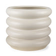 Twyla Tall Cream Glazed Floor Ceramic Vase by Mercana at Eve Furniture