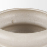 Twyla Tall Cream Glazed Ring Pot by Mercana at Eve Furniture