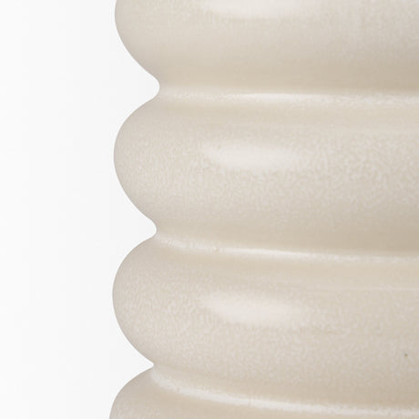 Twyla Tall Cream Glazed Ring Pot by Mercana at Eve Furniture