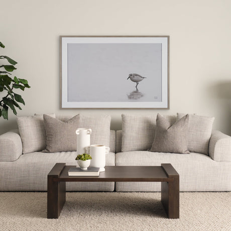 Tybee Island Sanderling by Nathan Larson a Hand Embellished Framed Photo Print under Glass by Mercana at Eve Furniture