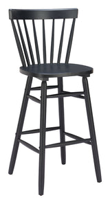 Tyce Black Barstool (Set of 2) by Zuomod at Eve Furniture