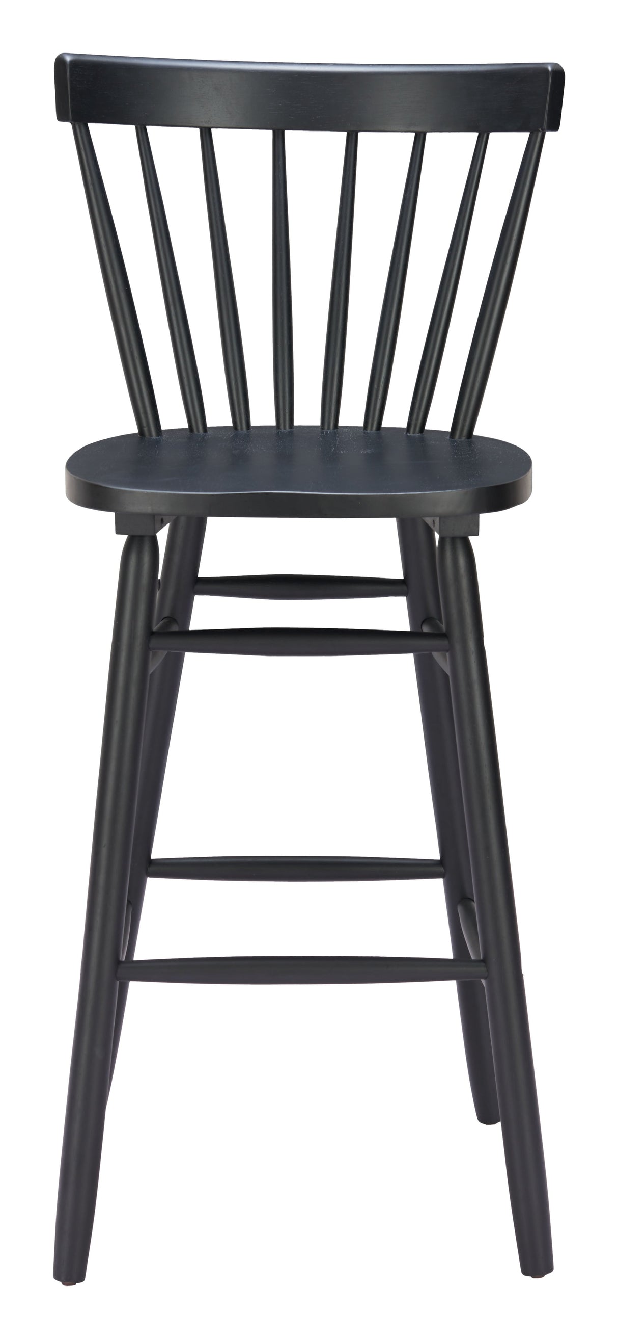 Tyce Black Barstool (Set of 2) by Zuomod at Eve Furniture