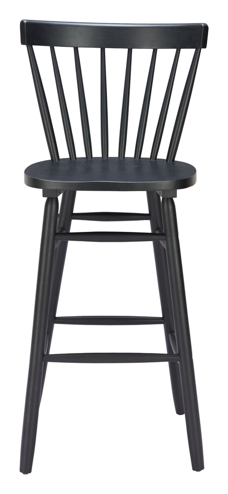 Tyce Black Barstool (Set of 2) by Zuomod at Eve Furniture