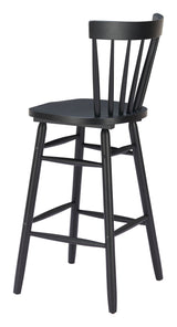 Tyce Black Barstool (Set of 2) by Zuomod at Eve Furniture