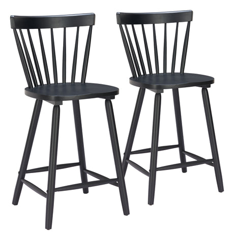 Tyce Black Counter Stool (Set of 2) by Zuomod at Eve Furniture