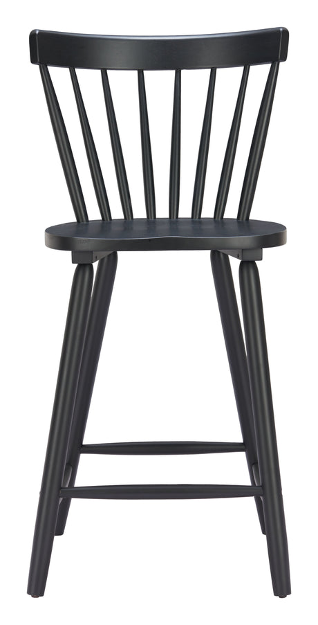 Tyce Black Counter Stool (Set of 2) by Zuomod at Eve Furniture