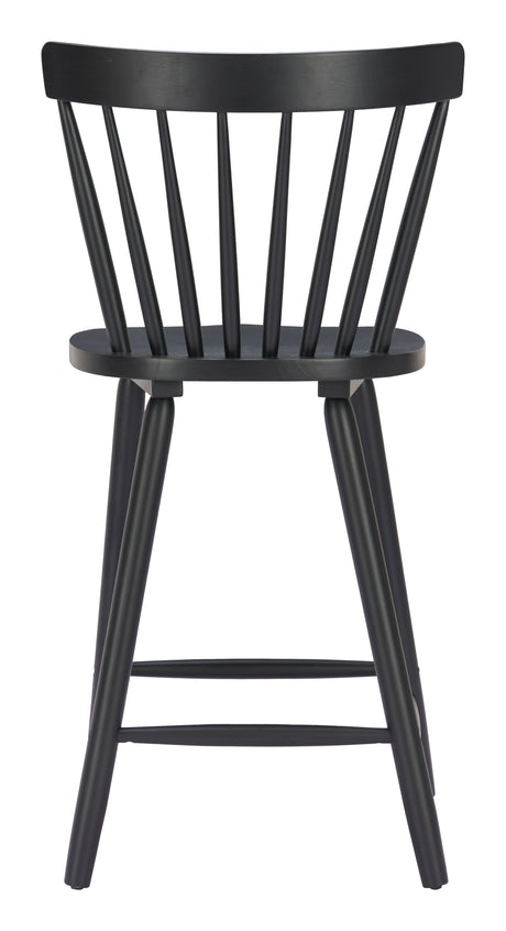 Tyce Black Counter Stool (Set of 2) by Zuomod at Eve Furniture