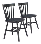 Tyce Black Dining Chair (Set of 2) by Zuomod at Eve Furniture